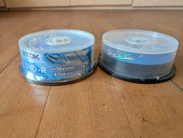 TDK DVD-R 16x Rohlinge auf Spindel / ca. 40 Stück