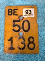 BE 50 138 Mofa Nummernschild