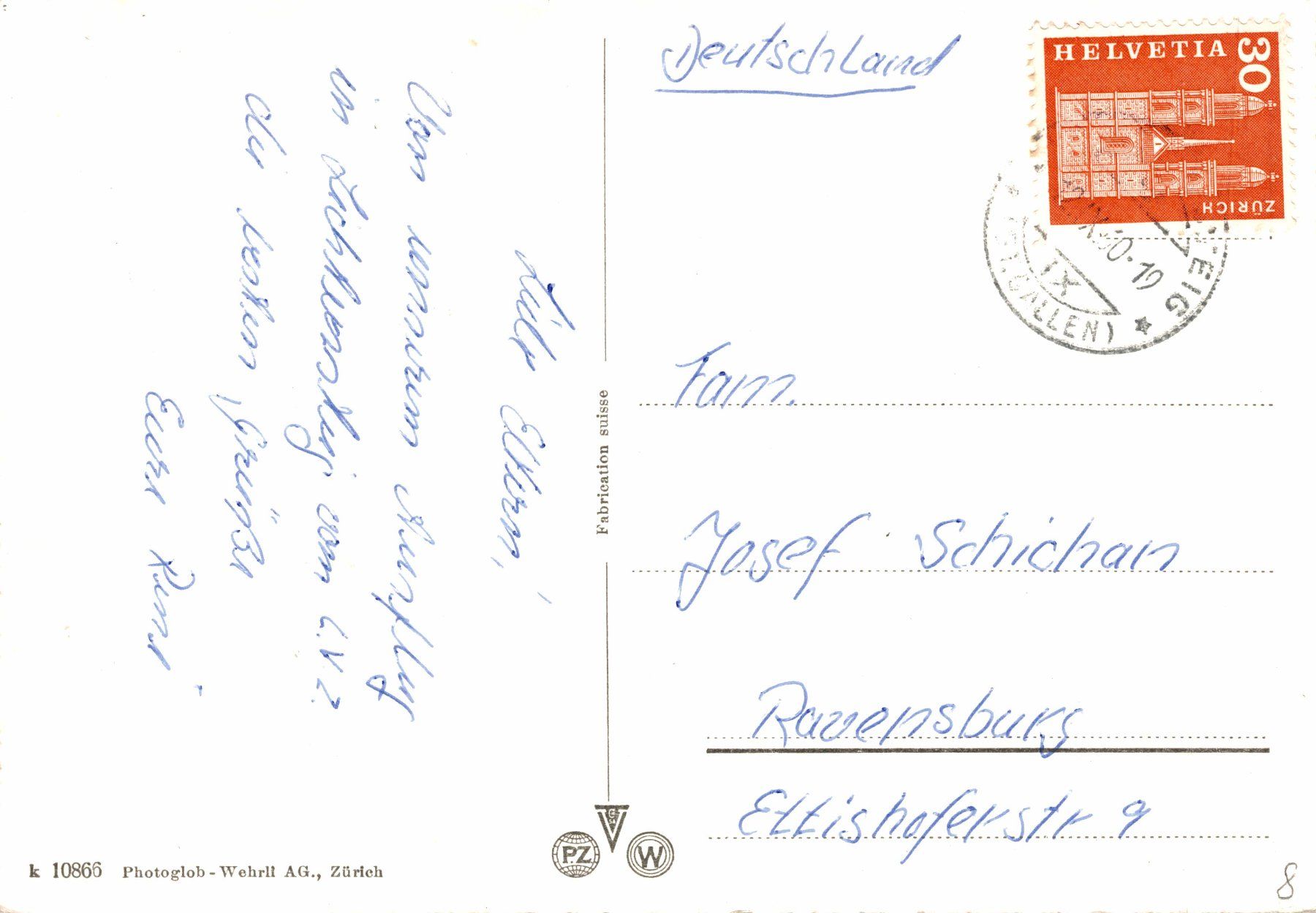 Cartes postales: Lichtensteig. Fabrikanlage Fein-Elast Grabher AG – D'occasion à Bronschhofen par Astore 1