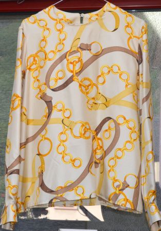 Céline Seidenbluse / blouse en soie M