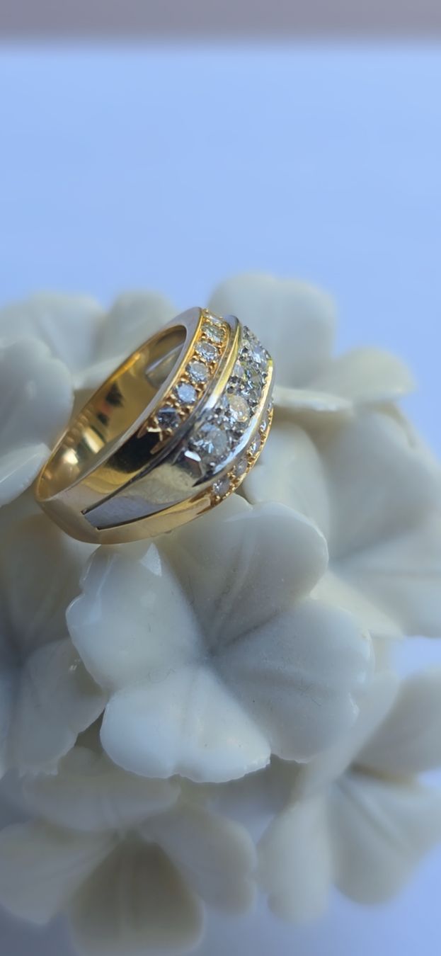 Anelli: Gold Ring 18karat Diamanten  – Nuovo (secondo la descrizione) da Effretikon venduto da rinuom01 5