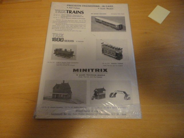 Trix Modelleisenbahnen: Minitrix Bastelbogen Spur N Originalverpackt – Neu und originalverpackt aus Wittenwil von trixmartin 3