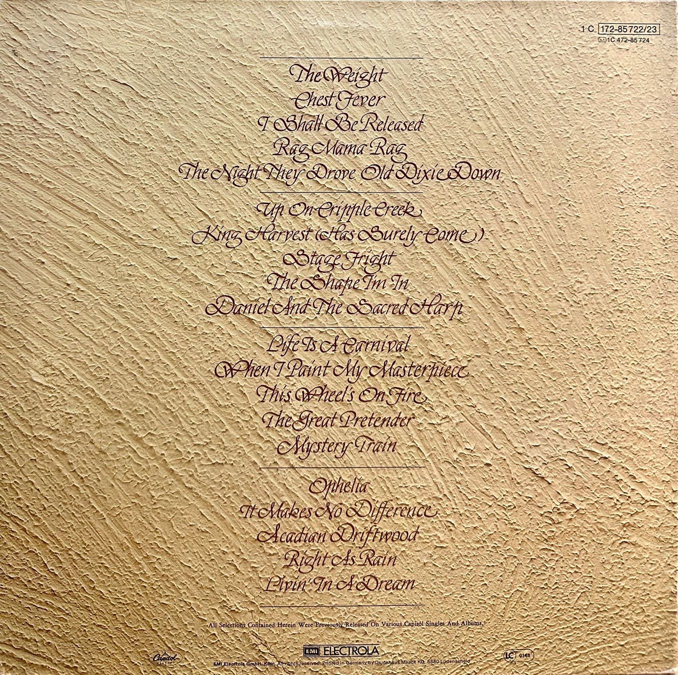 Dischi in vinile: The Band - Anthology // LPs: VG+; Sleeve: VG+ – Usato da Zürich venduto da saltbee 1
