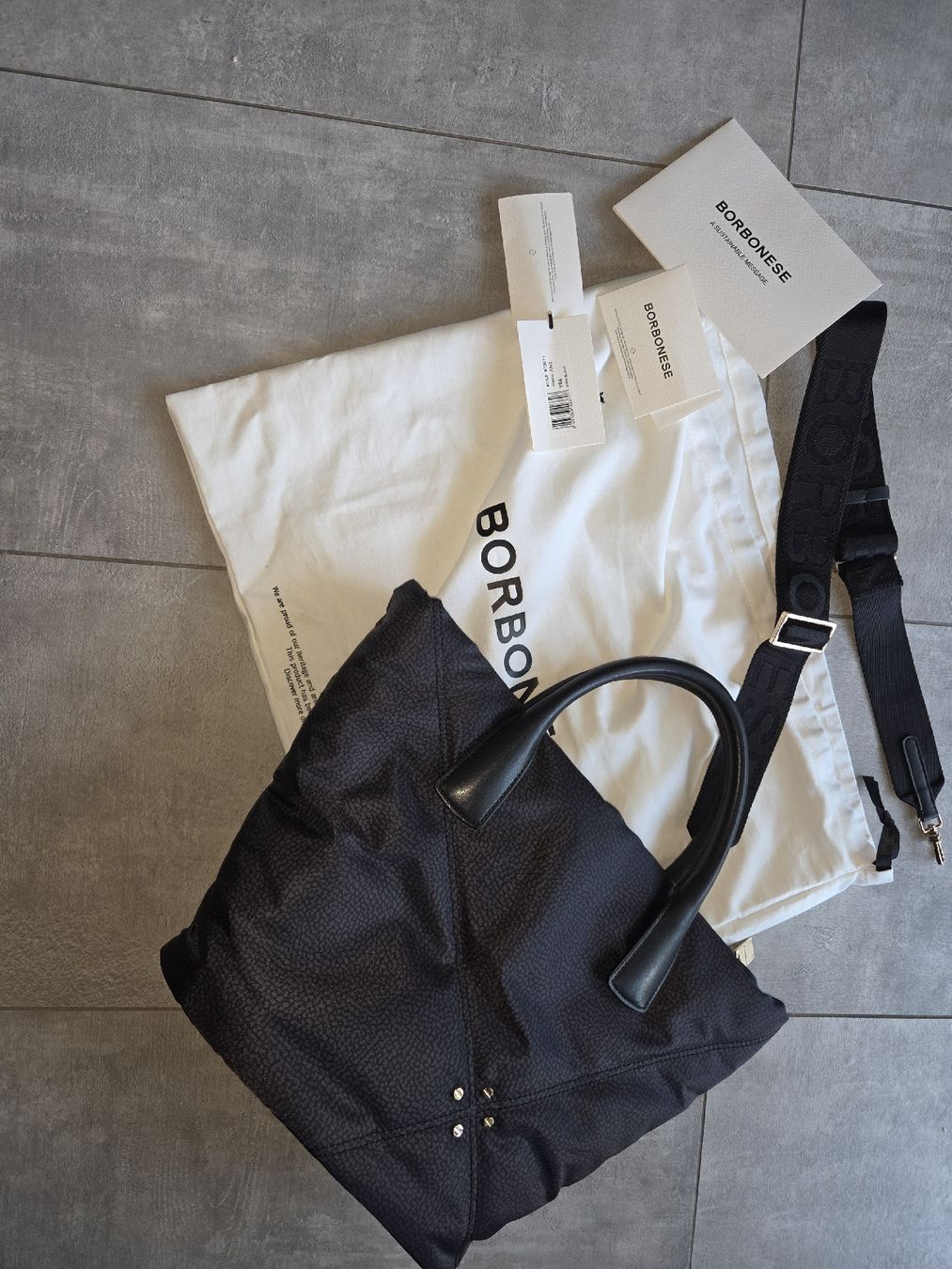 Borbonese Sacs femmes: neuwertig Borbonese nylon bag black – Neuf (Voir description) à bellinzona par zeus6535 9