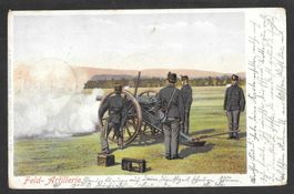 Militärkarte Feld-Artillerie