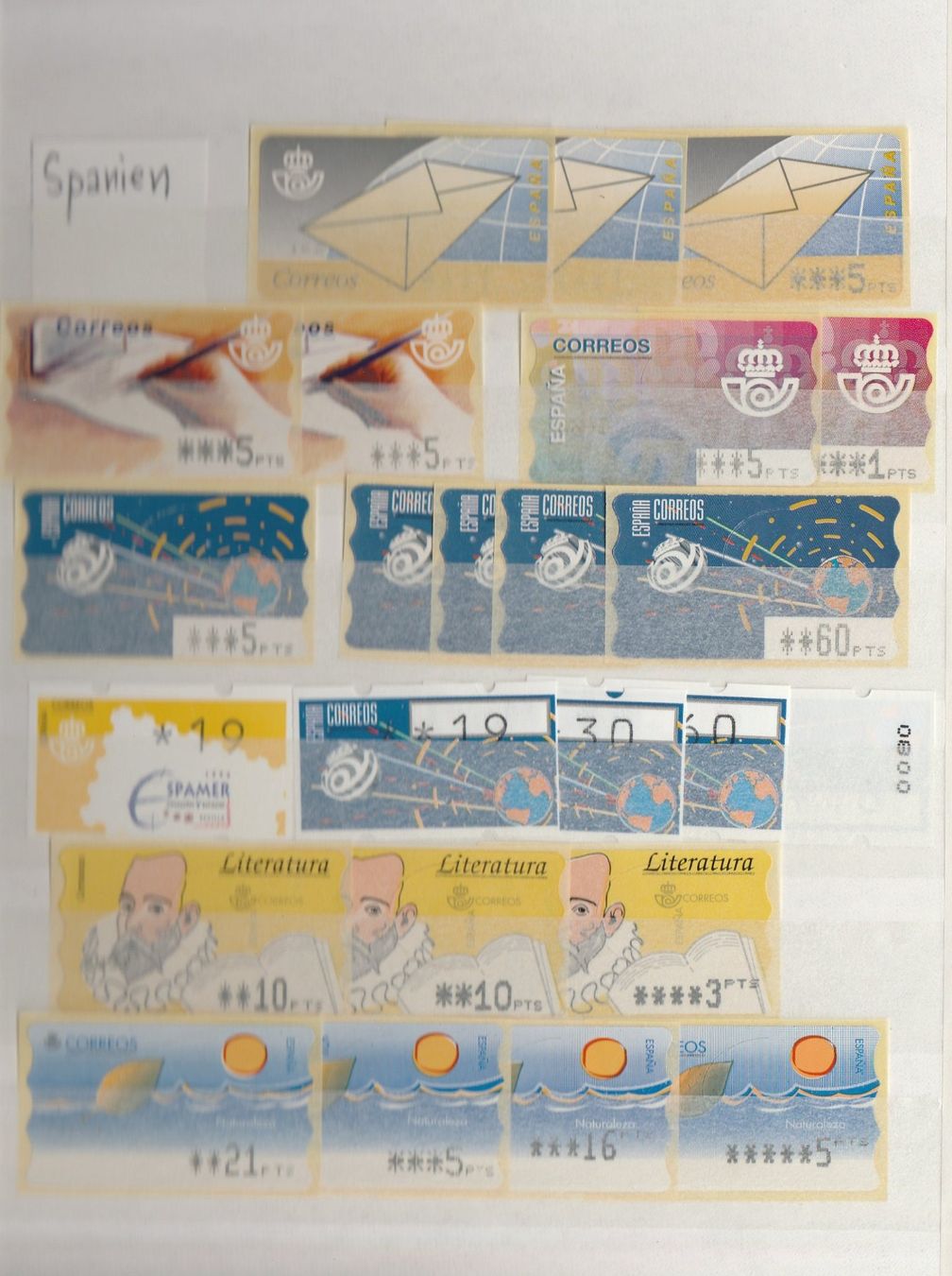 Alle Briefmarken: Automatenmarken von verschiedenen Ländern – Gebraucht aus Oberglatt ZH von Wiedmi6 7
