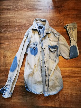 Zara Jeanshemd, hellblau, Gr. M, Slim Fit, Top Zustand!