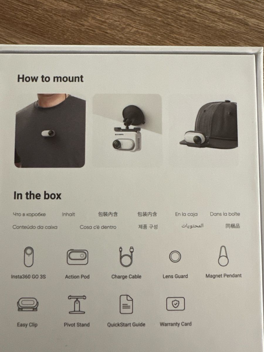 Insta360 Action Cam: Insta360 GO 3S Action Cam 4K weiss – Nuovo (secondo la descrizione) da Zürich venduto da Anba15 1