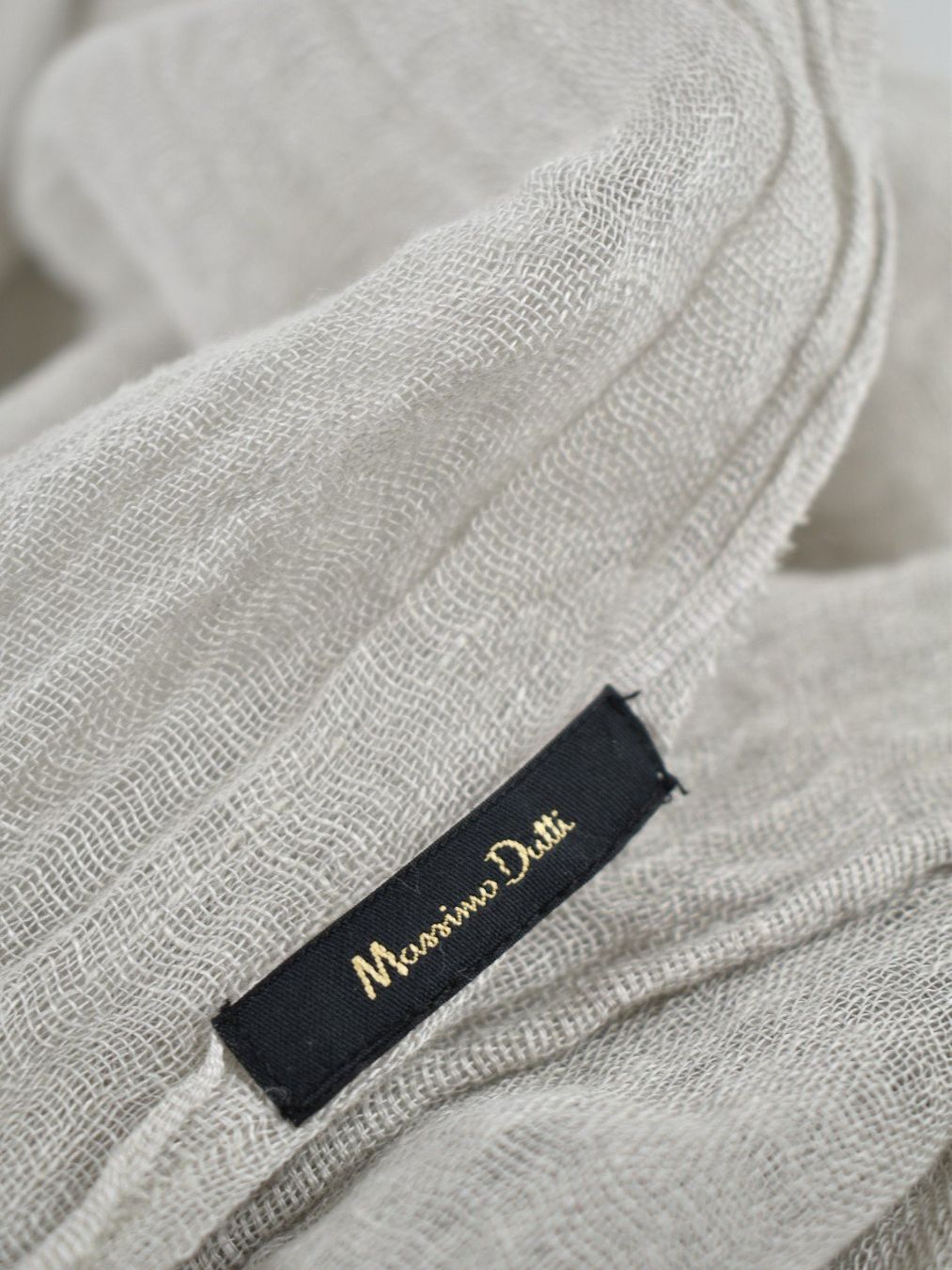 Massimo Dutti Foulards, Tücher & Schals: Massimo Dutti Schal, hellgrau, Leinen – Gebraucht aus Nürensdorf von 2ND_STORY 3