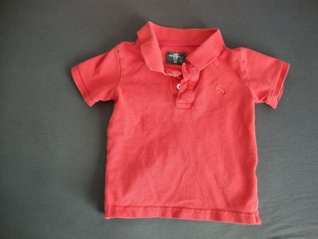 ++ H&M Polo T-Shirt ++ Shirt in rot ++ Gr. 74 ++