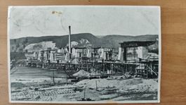 Elektrizitätswerk Augst im Bau um 1910