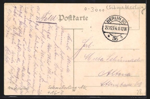 Cartoline postali: Schmetterling-AK Magdeburg, Fliegender M – Usato da Berlin venduto da bartko-reher 1