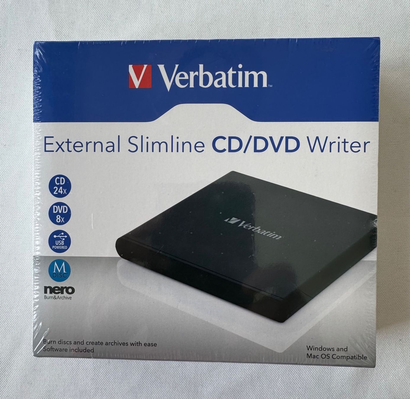 Tutti i DVDs: Verbatim, CD/DVD Writer – Nuovo e nell'imballaggio originale da Müllheim Dorf venduto da Midata