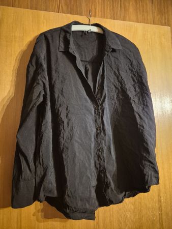 Veromoda Hemd Bluse, Grösse L, Schwarz