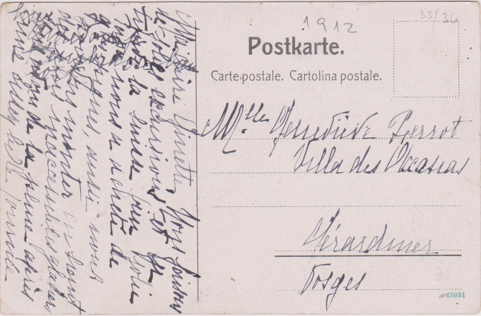 Cartes postales: Aeschi,  Litho, 1912 – D'occasion à Spiez par Niesen20 1