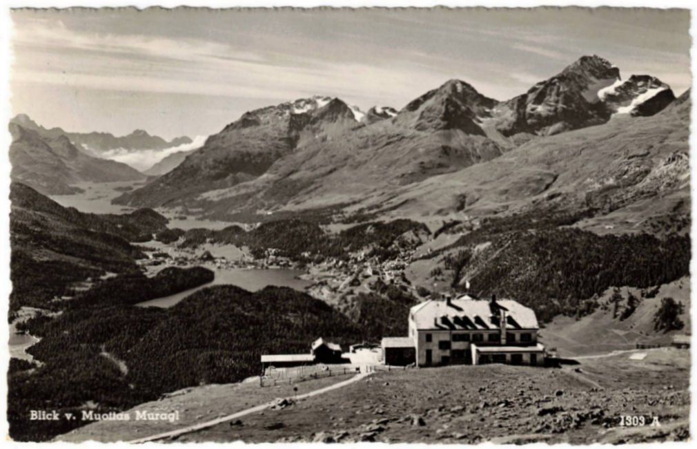Cartoline postali: St. Moritz - Standseilbahn Muottas Muragl Bergstation – Usato da Binningen venduto da Mountainrider