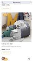 Sauthon Toddler armchair grey elephants
