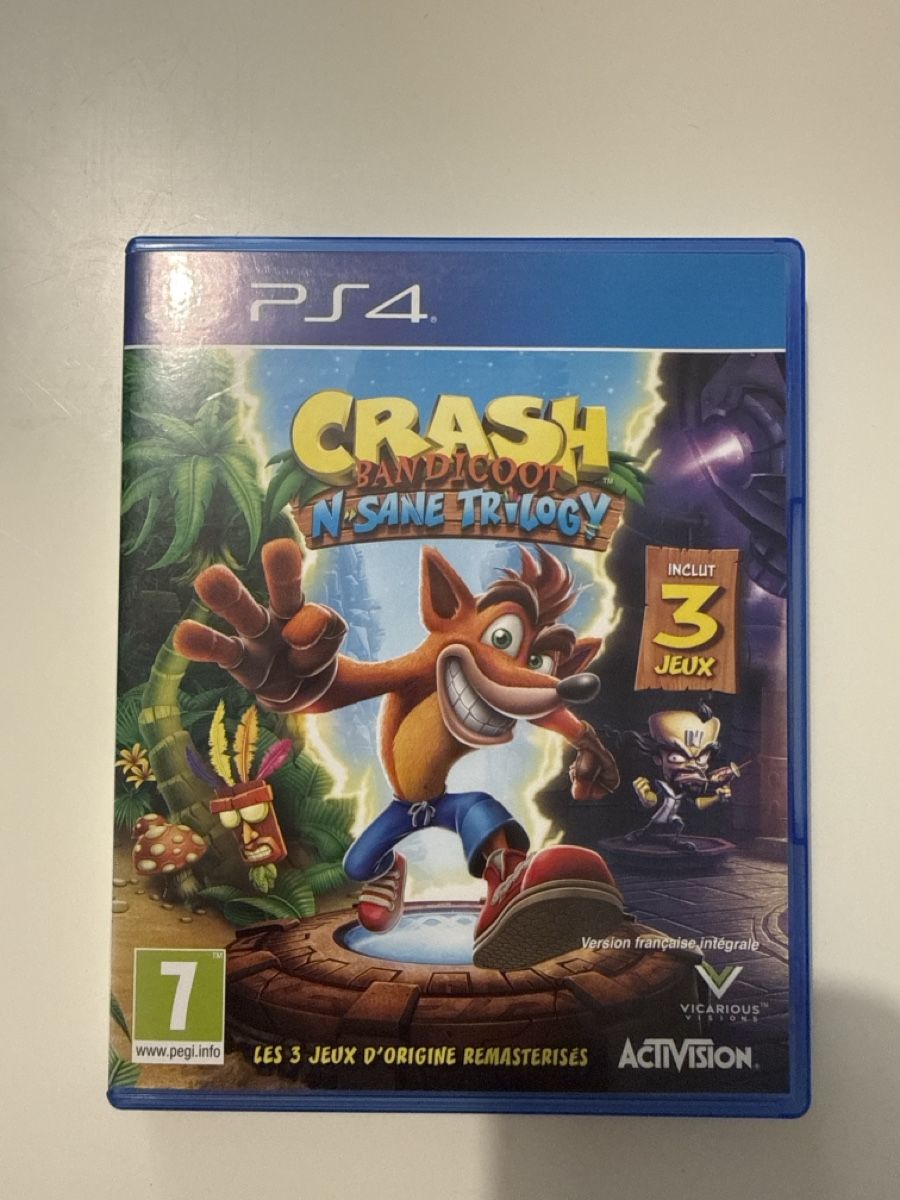 Giochi: PS4 - Jeu Crash Bandicoot N. Sane Trilogy  – Usato da Belmont-Lausanne venduto da Michelle_Srdr_