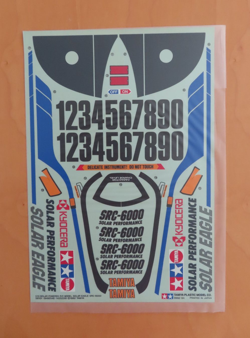 Tamiya RC Modellbau: Tamiya RC Decal 56101 Solar Eagle SRC-6000 NEU 1992 – Neu und originalverpackt aus Horgen von Tenere24