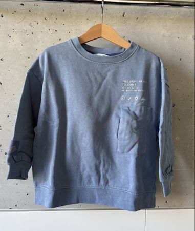 Sweatshirt Mango 116 hellblau Pulli