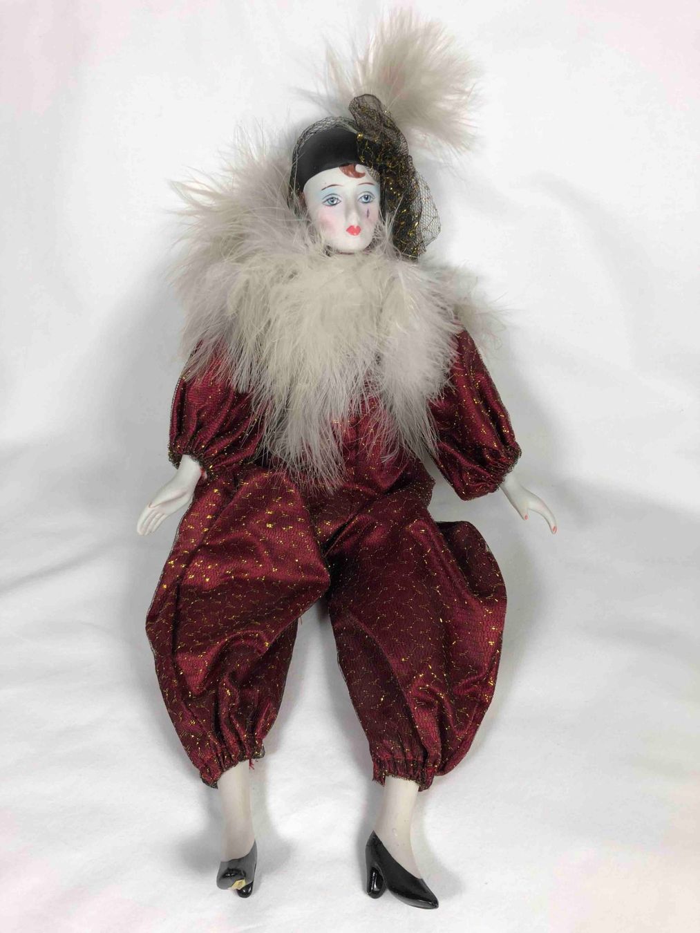 Bambole: Porzellanpuppe Harlekin – Usato da Balzers venduto da Anna101 5
