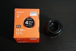 Sony FE 40mm F2.5 G E-mount Lens