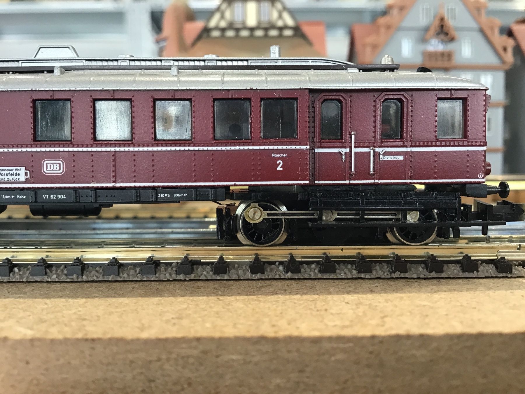Trix Modellini di ferrovie: MINITRIX VT 62 904 Triebwagen DB, SPUR N – Usato da Männedorf venduto da Modellbau-wyss 1