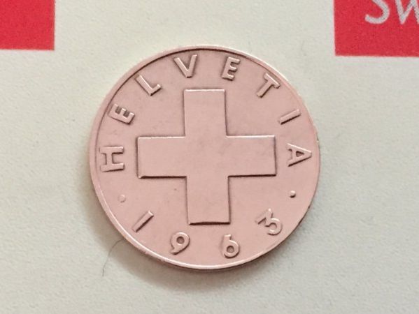 Alle Münzen: 1 Rappen 1963 -vz – Gebraucht aus Elsau von herbybay