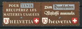 1942, Altstoffverwertung, Paar waagrecht f/d **