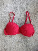 SOUTIEN GORGE H&M PUSH-UP ROUGE VIN 75A