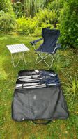 Alu Stuhl-Set, 3 Campingstühle, 1 Tisch, Ideal für OpenAir