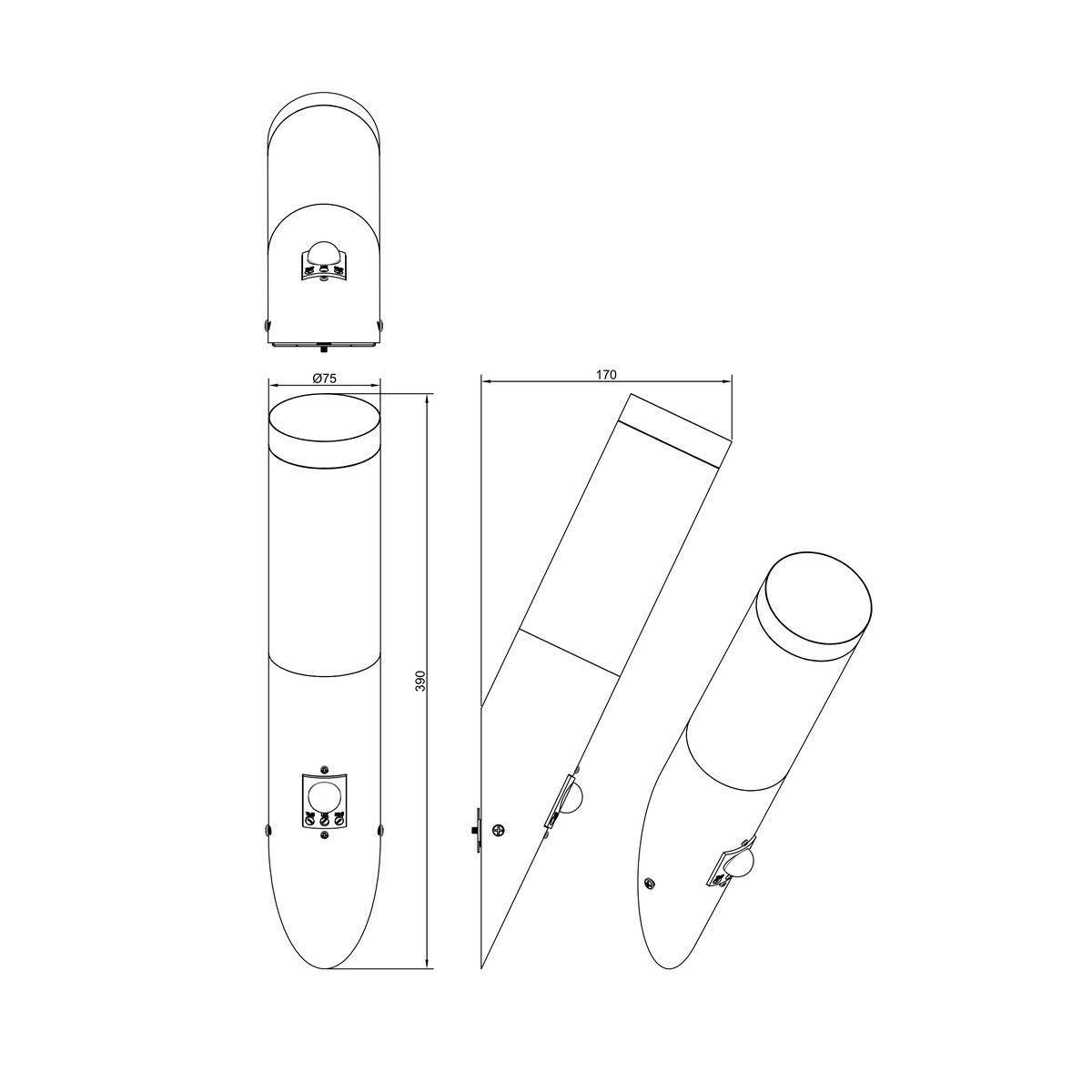 Lampade: Aussen Wandleuchte, IP44, 39 cm Höhe – Nuovo (secondo la descrizione) da Kreuzlingen venduto da Smart-Light 9