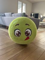 Stofftier Apfel mit Gesicht