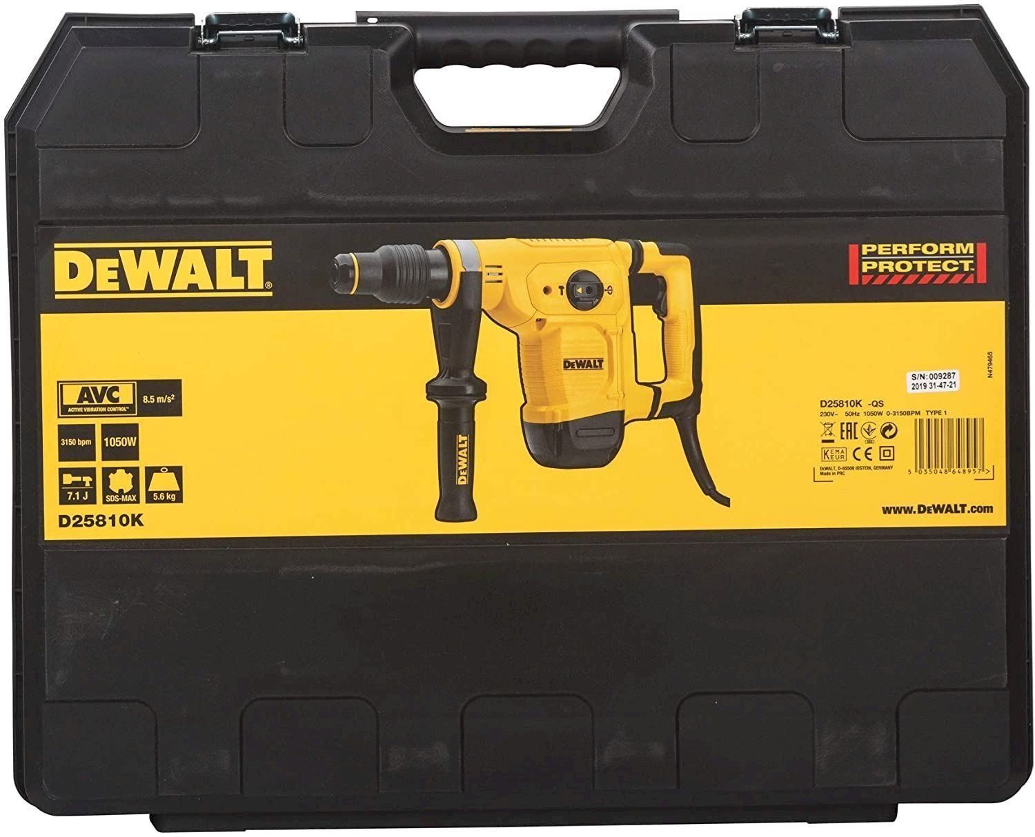 Dewalt Alle Werkzeuge: DeWalt Meisselhammer D25810K – Neu und originalverpackt aus Bottighofen von zaap 2