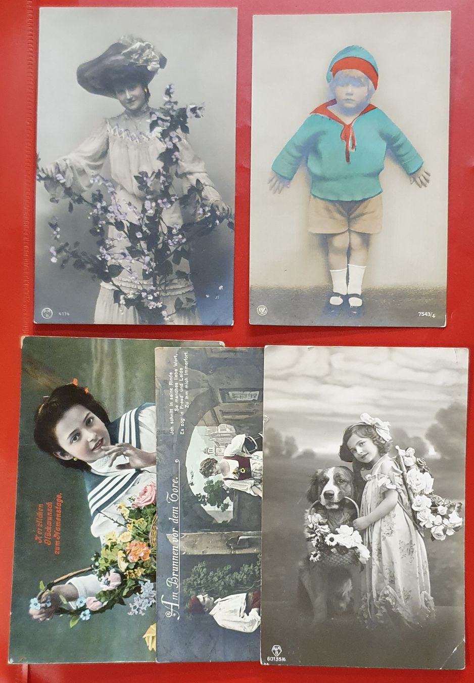 Cartoline postali: 33 alte Ansichtskarten  - Frauen, Kinder .... – Usato da Kreuzlingen venduto da Rschweiz1 9