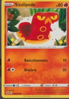 TCG POKEMON Colpo Fusione 046/ 264 SIZZLIPEDE Italiano