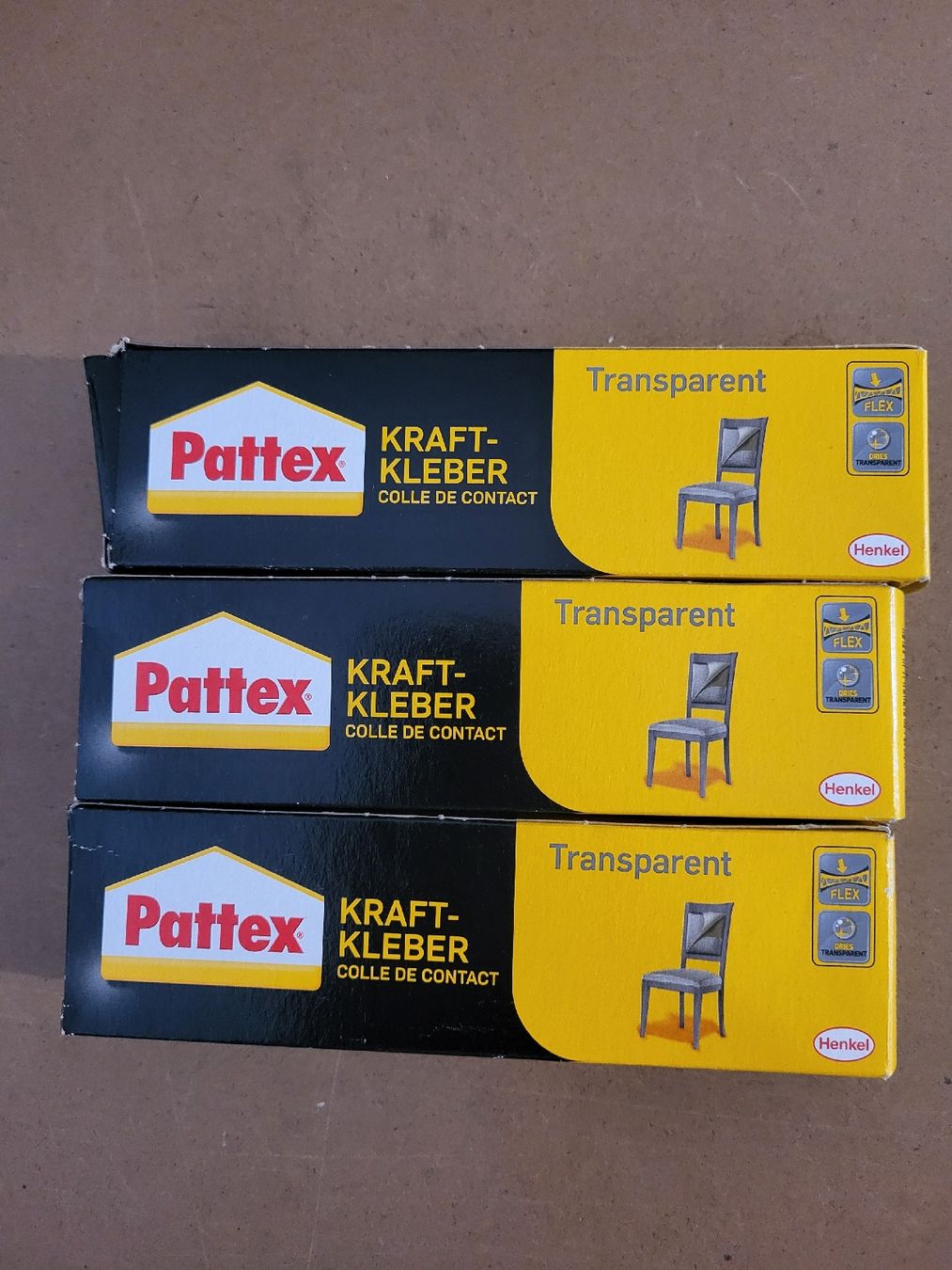Autocollants: Pattex Kraft-Kleber Transparent 3x 50g – Neuf avec emballage d'origine à Riniken par Melanie910