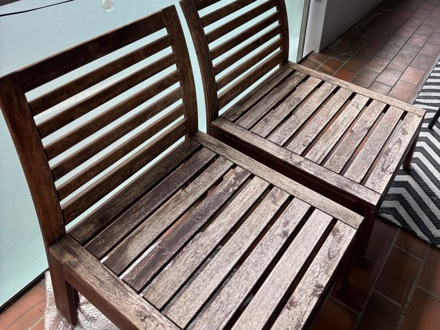 Ikea Sedie: Gartenstühle Holz 2er Set gebraucht – Usato da Münchenstein venduto da anna8713 1