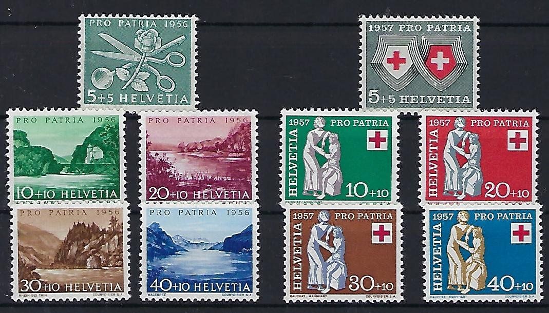 Alle Briefmarken: 1956-57 Pro Patria **   14214 – Gebraucht aus Lunden von Animus999