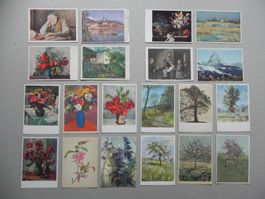 20 Pro Infirmis Spenden Karten Sammlung Lot Schweiz Kunst CH