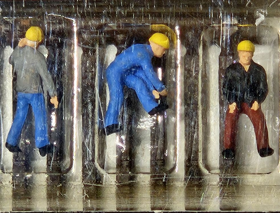 Preiser 79034 Spur N Schwellenträger mit Zubehör am arbeiten (Neu und ...