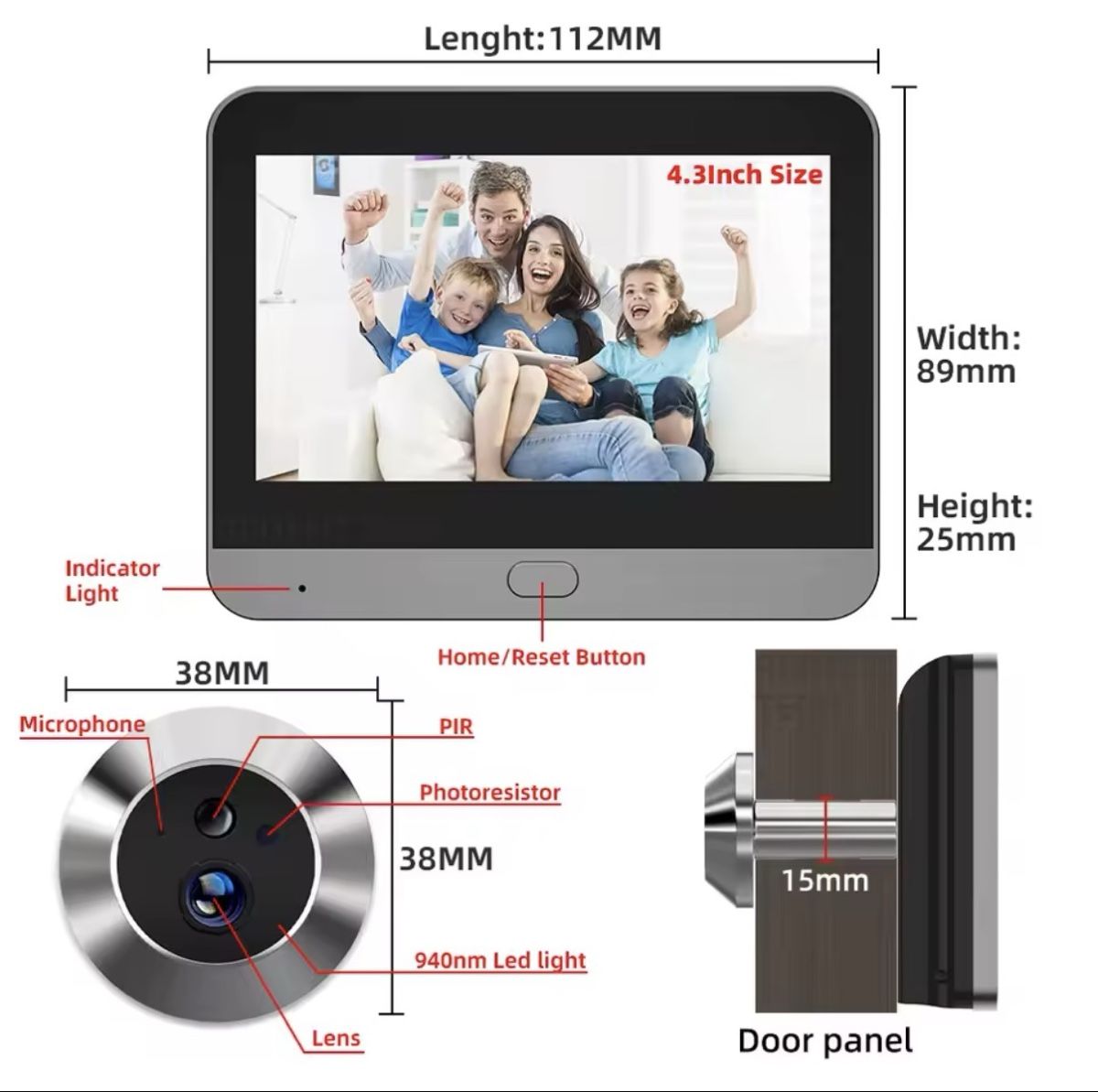Camcorder: Türspion Kamera – Neu (gemäss Beschreibung) aus Uster von Drjet 1