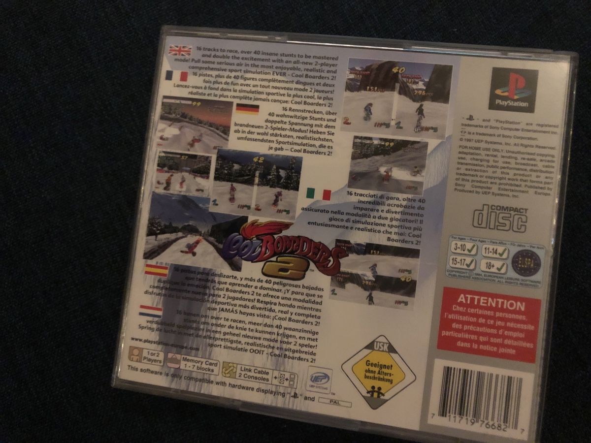 Sony Giochi: Cool Boarders 2 - PS1 – Usato da Lausanne venduto da fransadpop 2