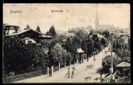 AK Burgdorf, Bernstrasse aus der Vogelschau