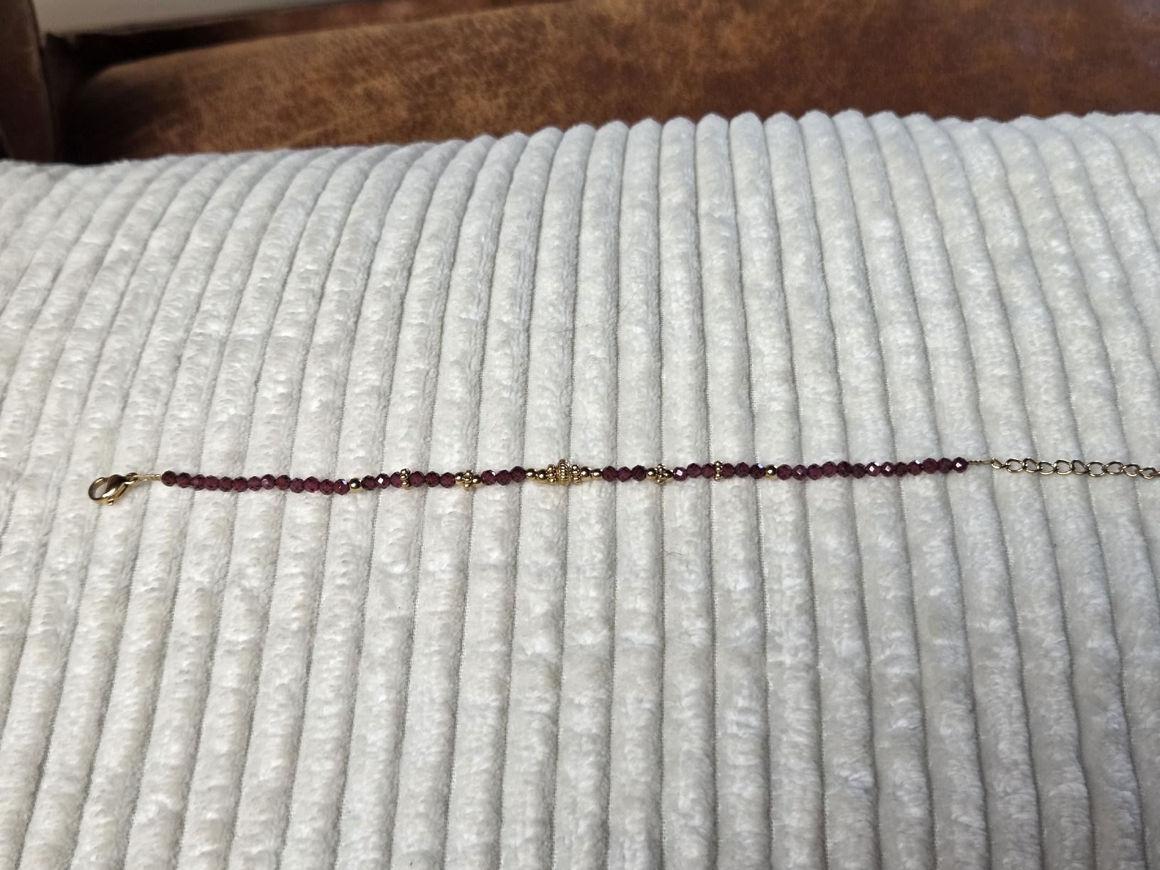 Bracciali & Braccialetti: Armkette mit rotem Granat, wasserfest – Usato da Grosshöchstetten venduto da Dirue 2