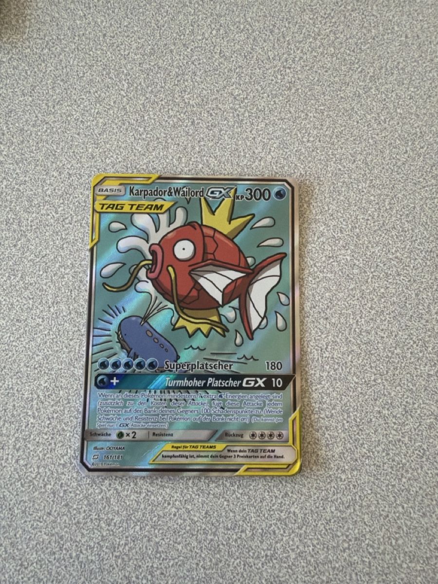 Pokémon Carte collezionabili: Karpador Wailord Tag Team 161 – Usato da Winterthur venduto da Baggio2