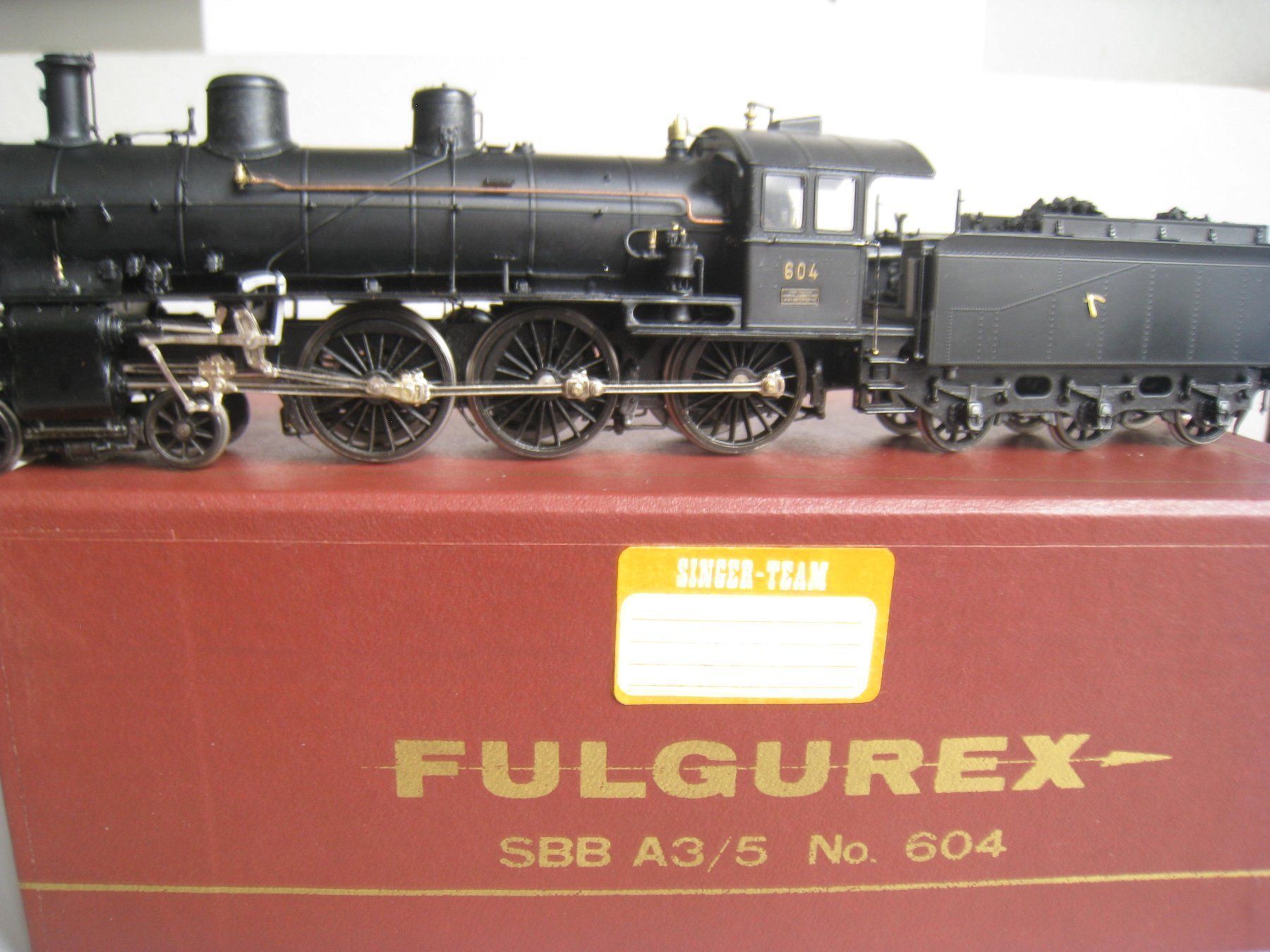 Fulgurex Modelleisenbahnen: Fulgurex A 3/5 604 SBB-Dampflok mit Finish,  2098 – Gebraucht aus Buchs ZH von swiss-train