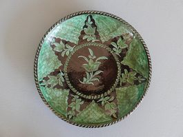 ANTIKE SCHALE TÖPFERTON MIT ENGOBE