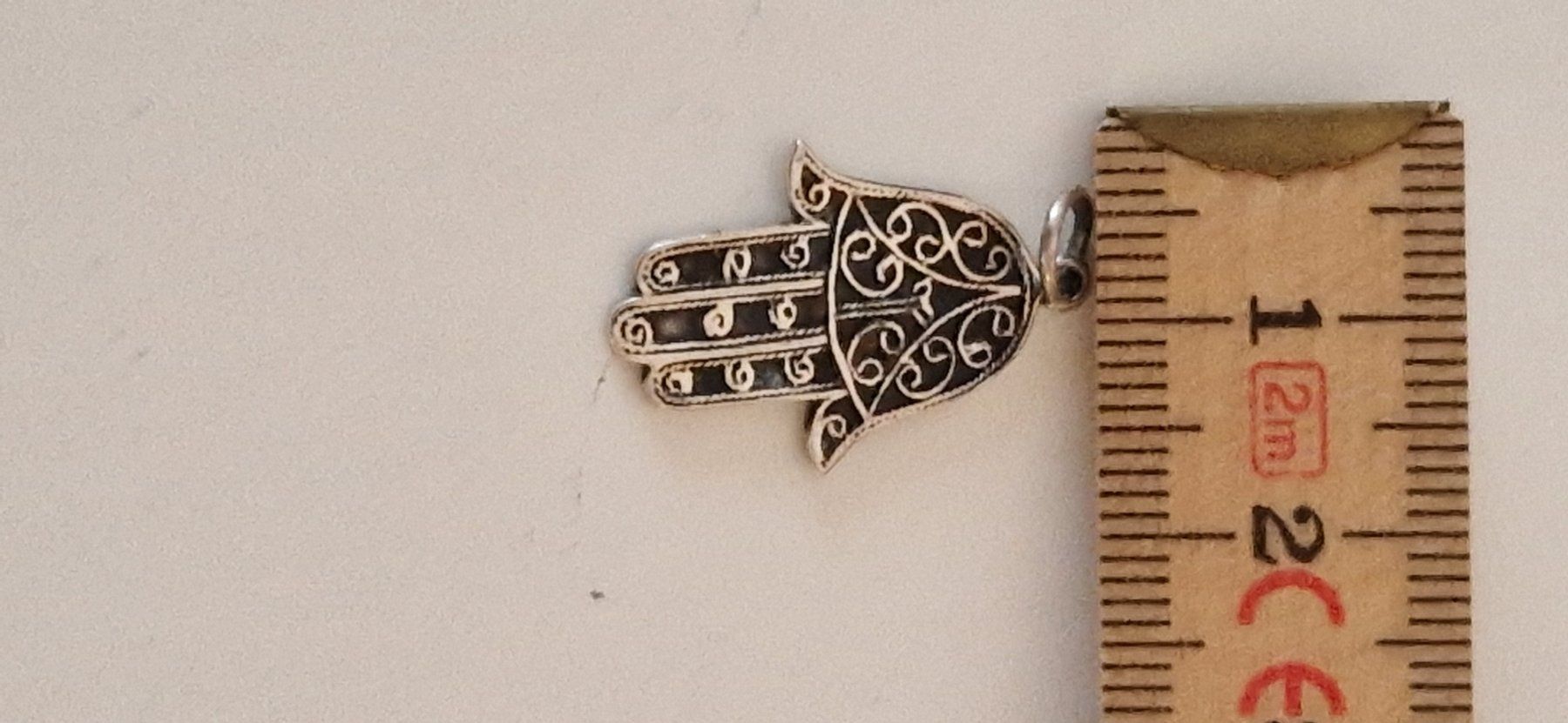 Ciondoli: Silberanhänger Hand Fatimas Silber 925 – Usato da Dorf venduto da Echo_Elements 1