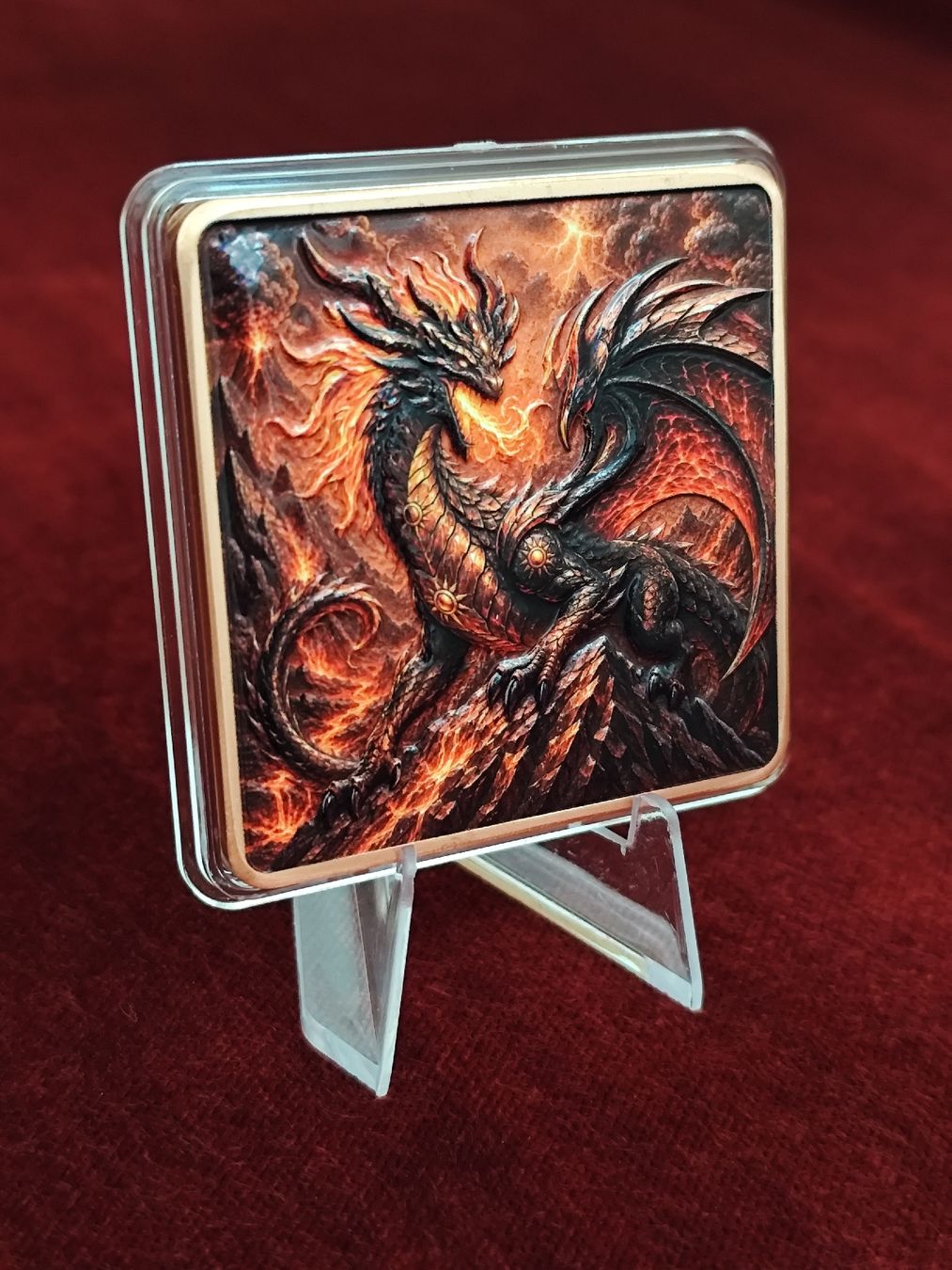 Alle Münzen: 5 OZ Kupferbarren Feuerdrache  – Neu und originalverpackt aus Diepoldsau von Unique-Coins 3